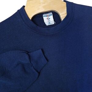 Jerzees NuBlend Navy Blue Vintage Crewneck Sweatshirt Womens/3X